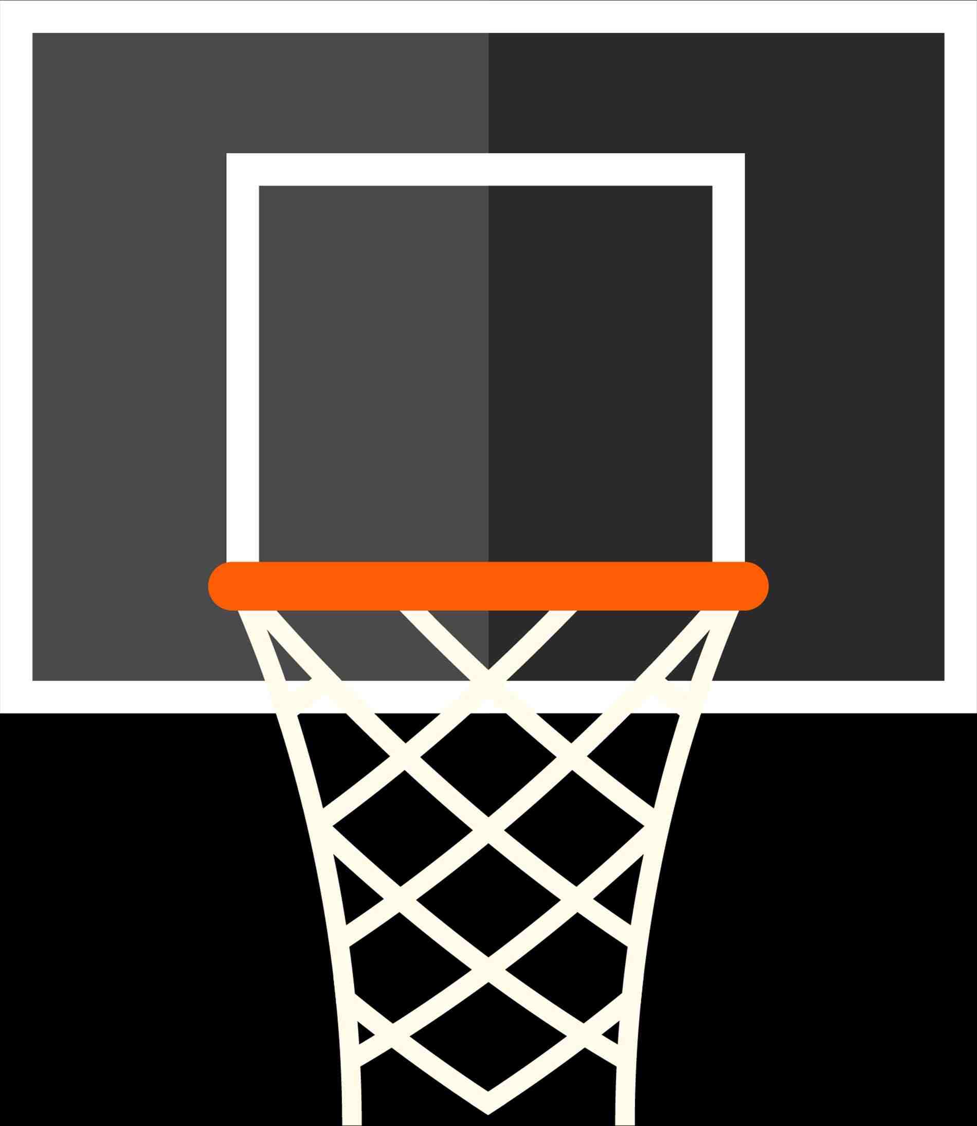 1900x2189 Hoop Cartoon Png Basketball Backboard Court Vector Rhkisspngcom