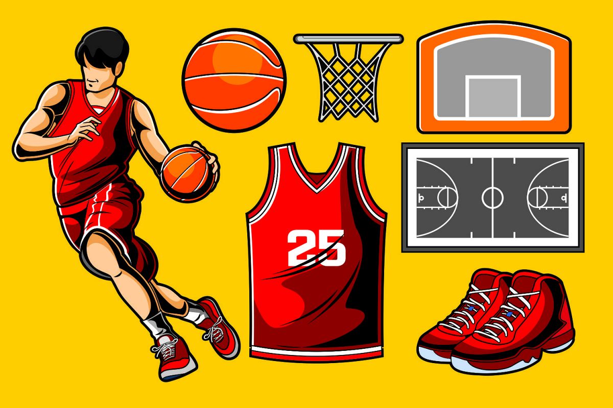 1200x800 Basketball Vector Pack