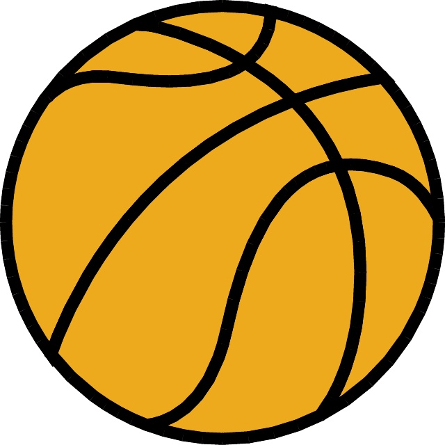 640x640 Basketball Vector Image