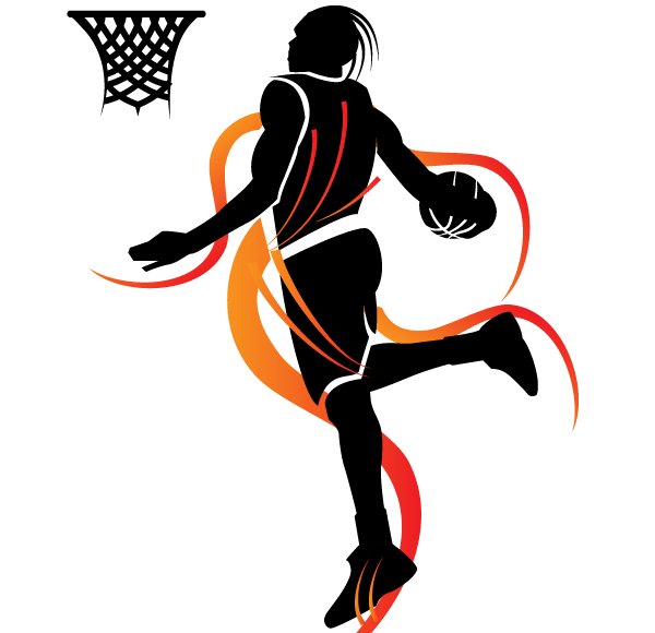 600x580 Slam Dunk Basketball Vector 123freevectors
