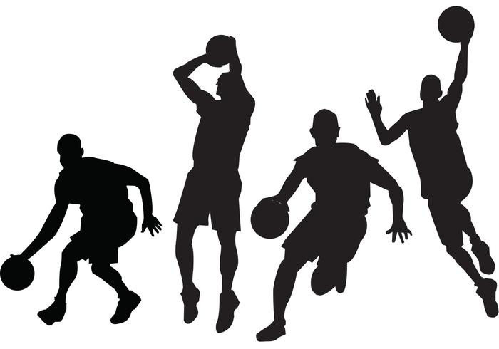 700x490 Free Basketball Players Vectors