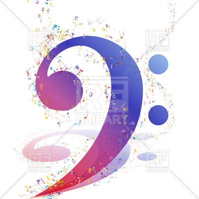 400x400 Musical Bass Clef Vector Image Vector Artwork Of Signs, Symbols