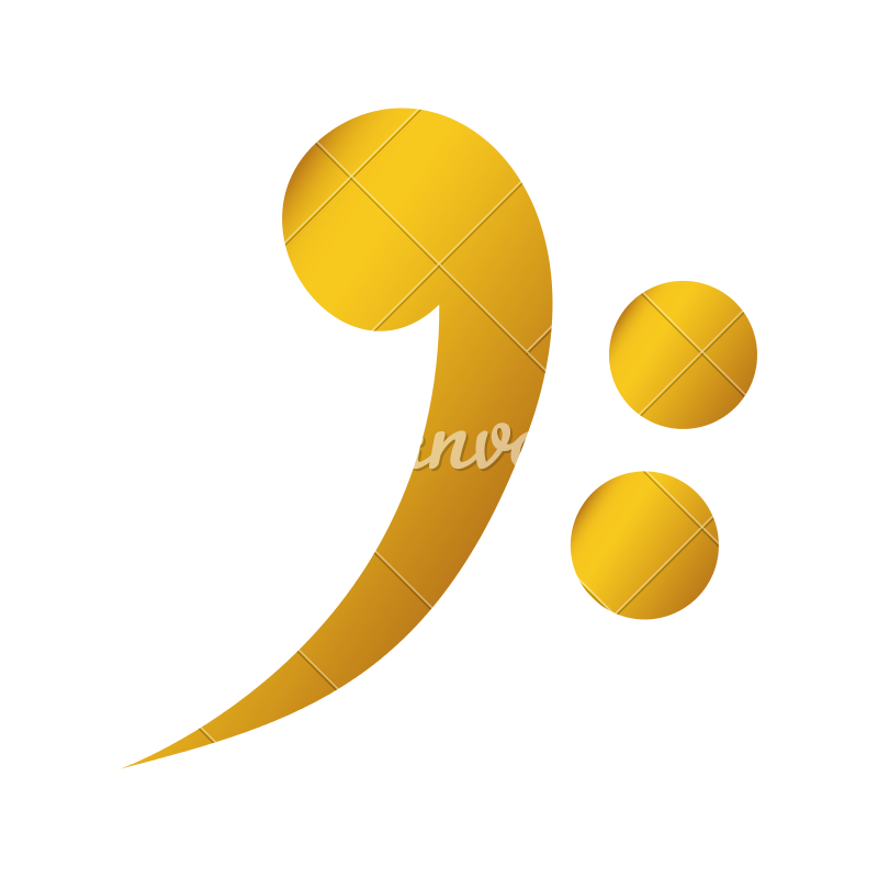 800x800 Bass Clef Vector