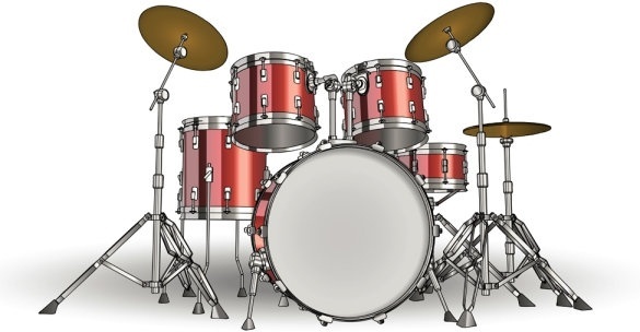 585x304 Bass Drum Free Vector Download (212 Free Vector) For Commercial