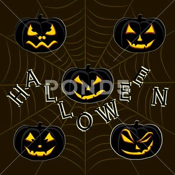 360x360 Bat Signal Pumpkin Stencils Beautiful Scary Halloween Vector