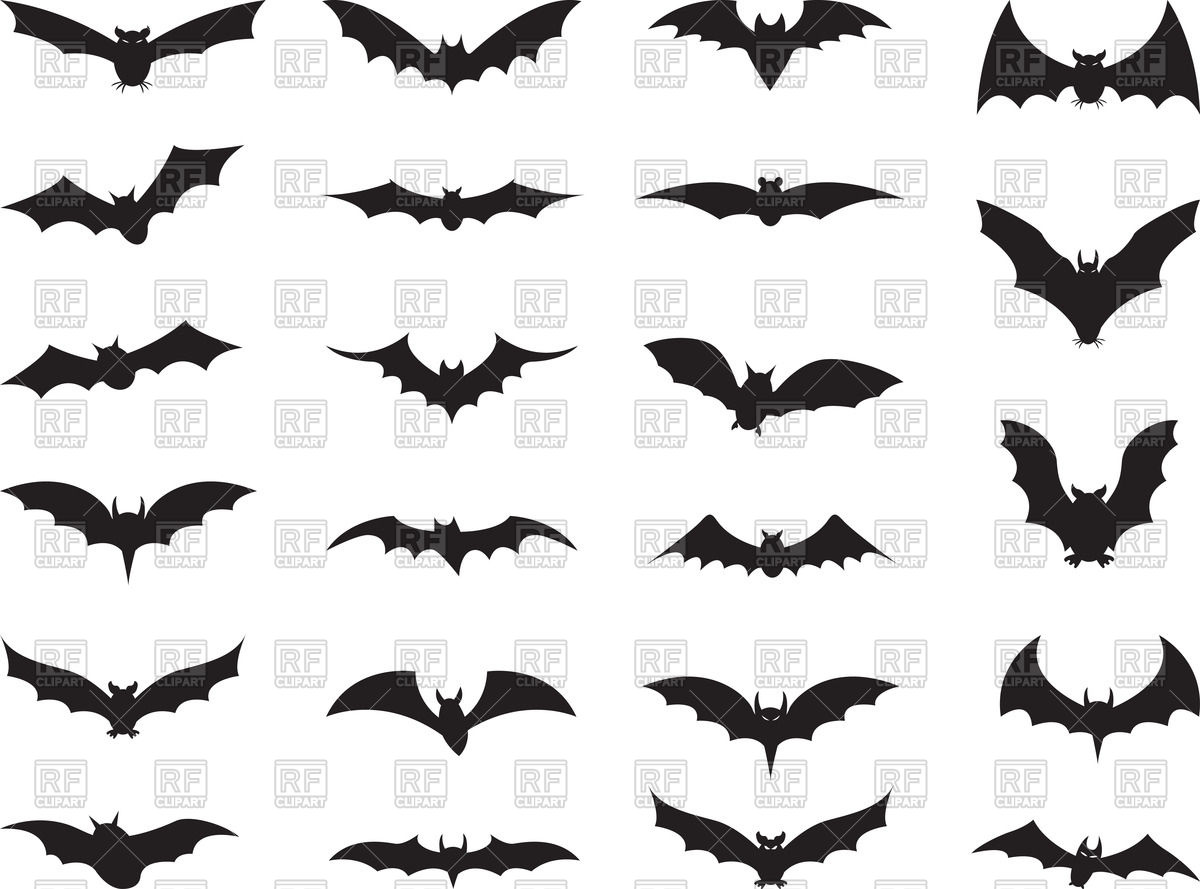 1200x889 Silhouettes Of Bats Vector Image Vector Artwork Of People