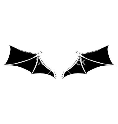 380x400 Bat Wings Vector Clipart Panda
