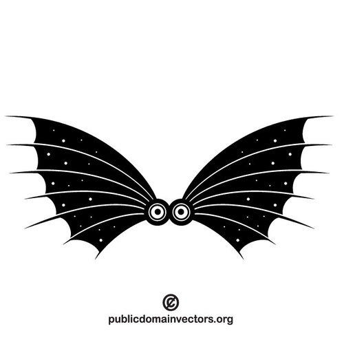 500x500 Bat Wings Vector Clip Art Public Domain Vectors