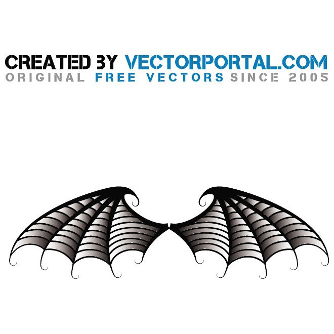 660x660 Bat Wings Illustration Free Vector 123freevectors