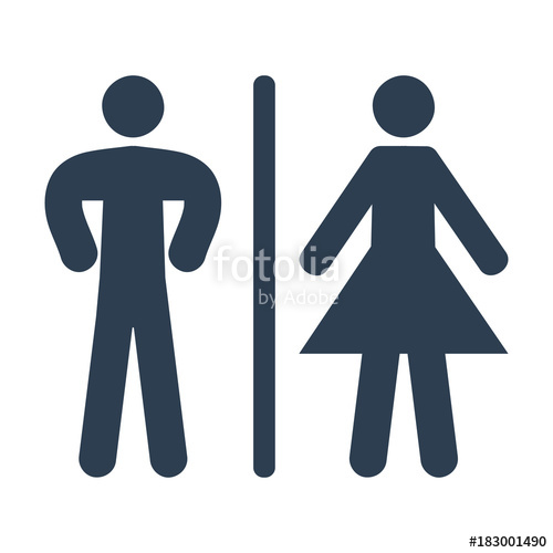 500x500 Bathroom Icon On White Background. Stock Image And Royalty Free