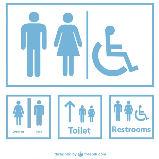 626x626 Restroom Signs Vector Free Download