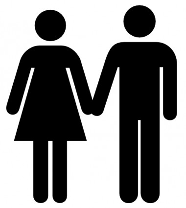 380x425 Vector Man And Woman Icon Vector Clip Art