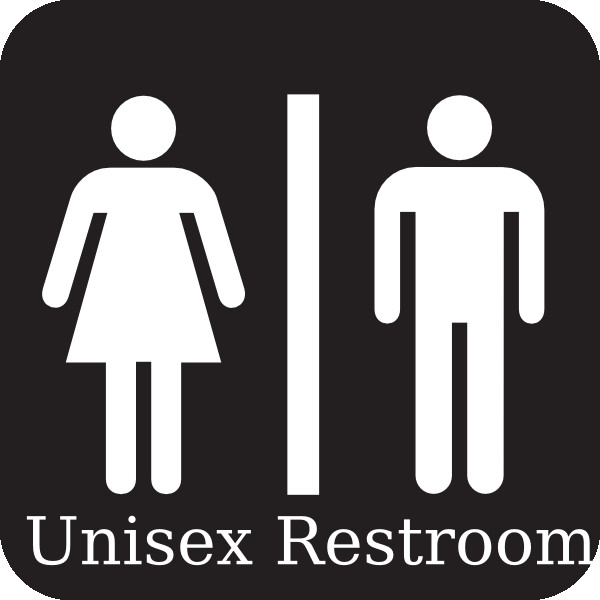 600x600 Unisex Bathroom Sign Restroom 2 Clip Art At Clker Com Vector