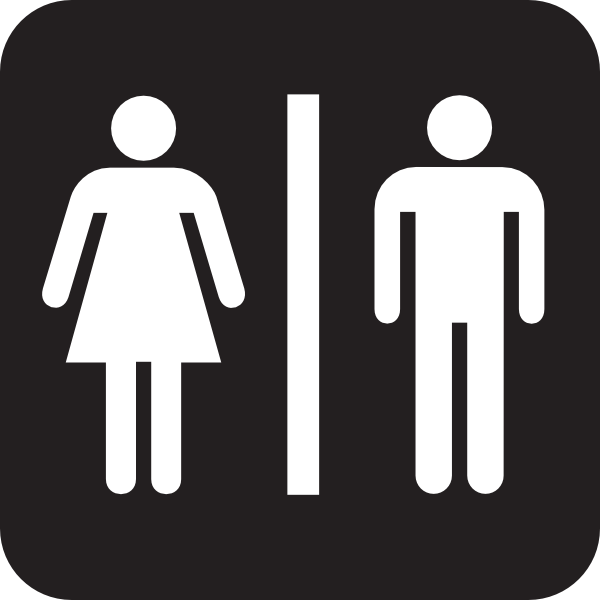 600x600 Bathroom Symbol Men Women Bathroom 2 Clip Art At Clker Vector Clip