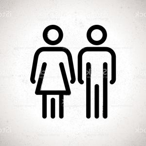 300x300 Man And Woman Bathroom Symbol Vector Orangiausa