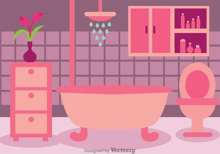 700x490 Free Vector Flat Design Bathroom Vector