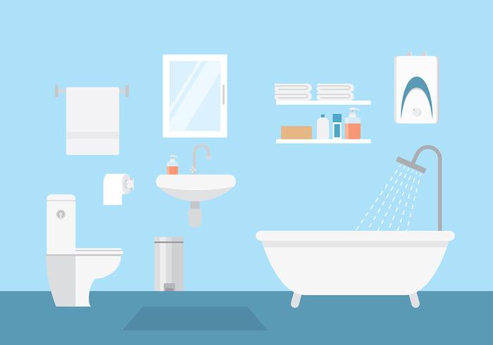 700x490 Bathroom Layout Vector