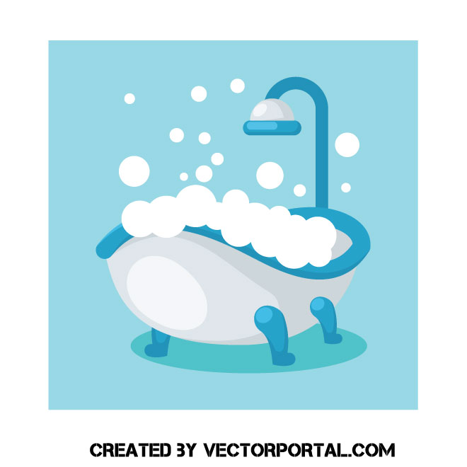 660x660 Bathtub Vector Image