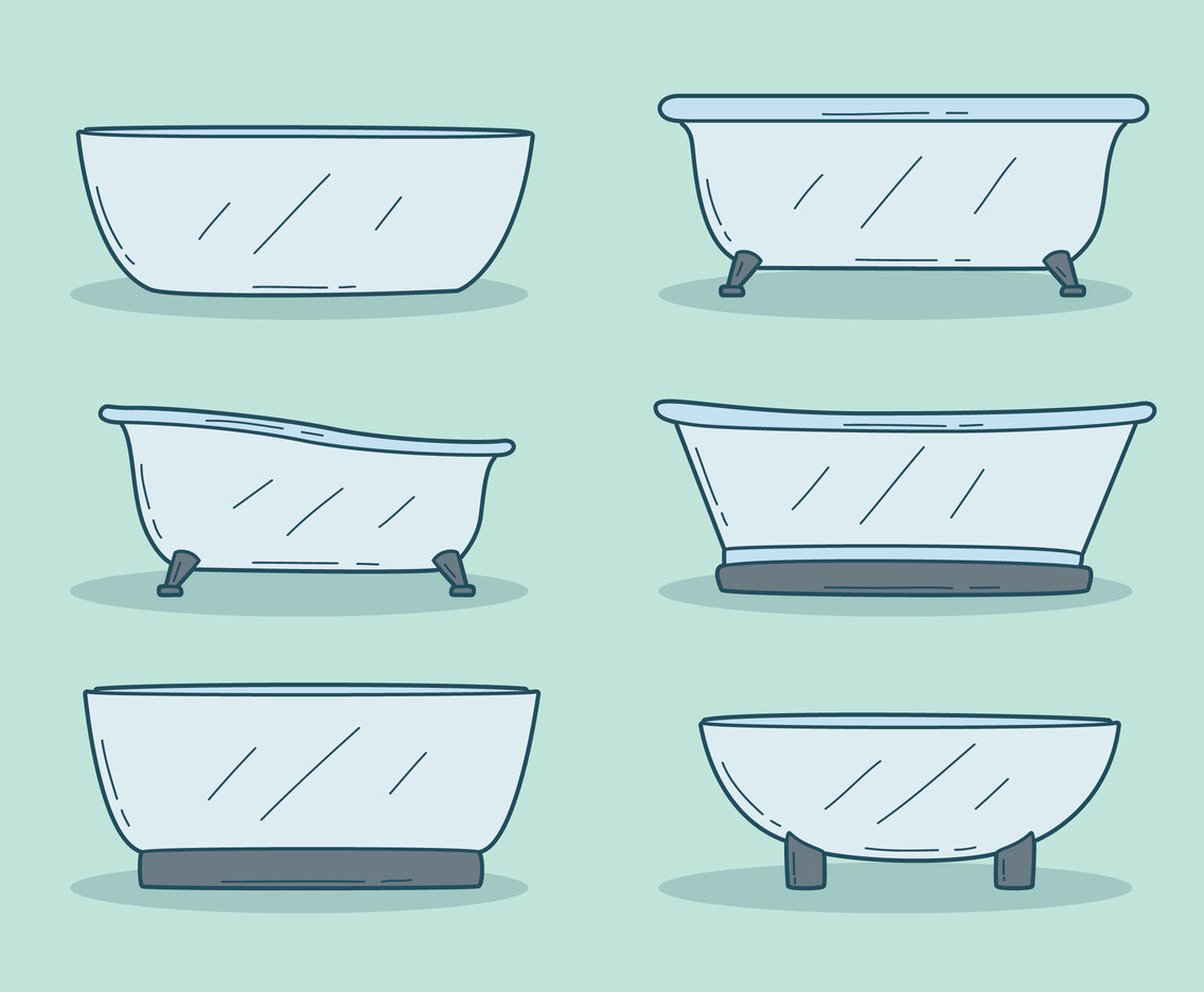 1136x936 Hand Drawn Bathtub Vector Vector Art Amp Graphics