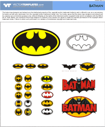 209x253 Vector Batman Logos