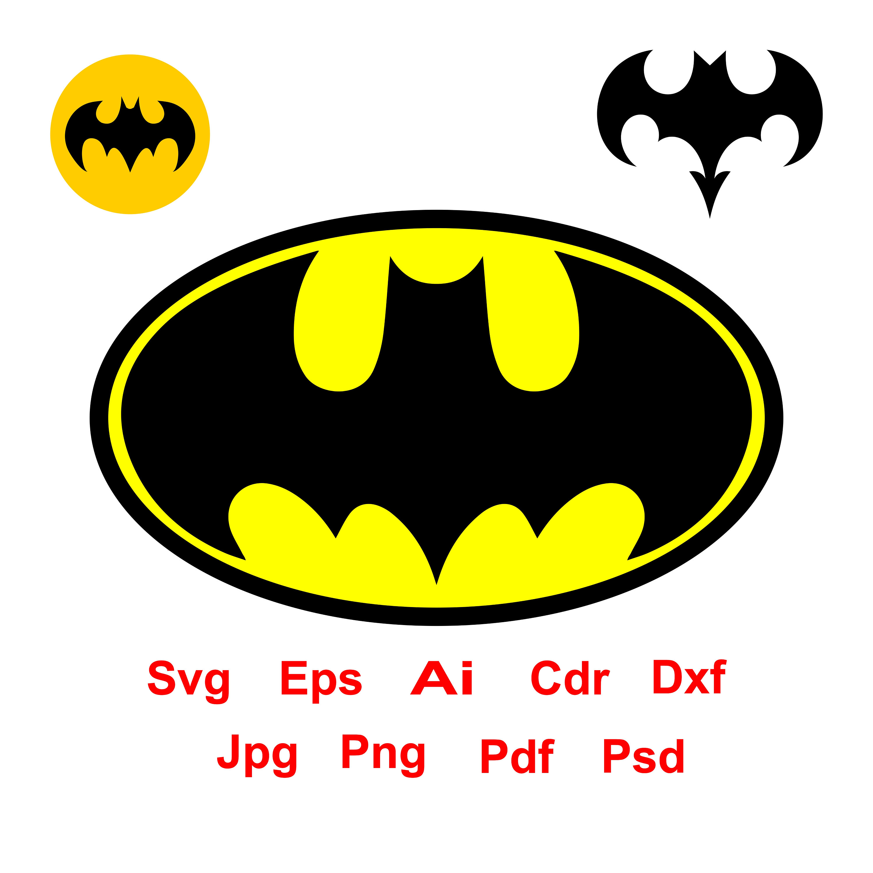 3000x3000 Batman Logo Vector File