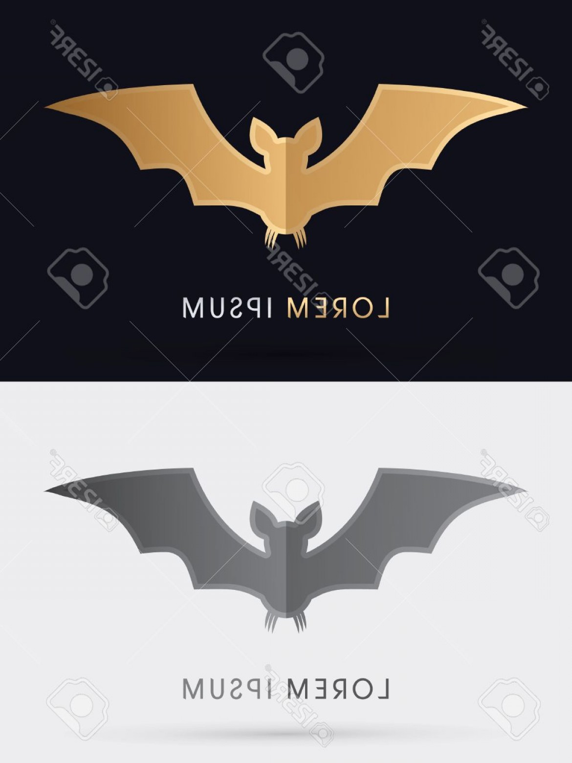 1170x1560 Beautiful Photostock Vector Bat Fly Designed Using Gold And Black