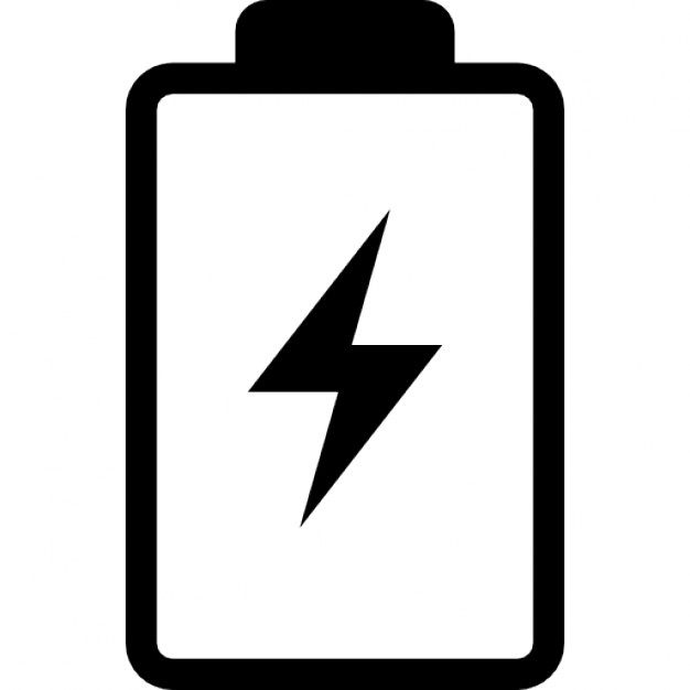 626x626 Battery With A Bolt Symbol Icons Free Download