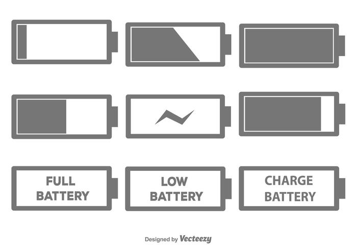 700x490 Battery Icon Set