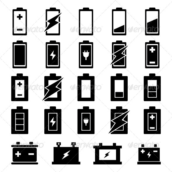 590x590 Battery Vector By Tzubasa Graphicriver