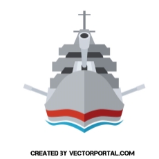 230x230 Battleship Vector Image