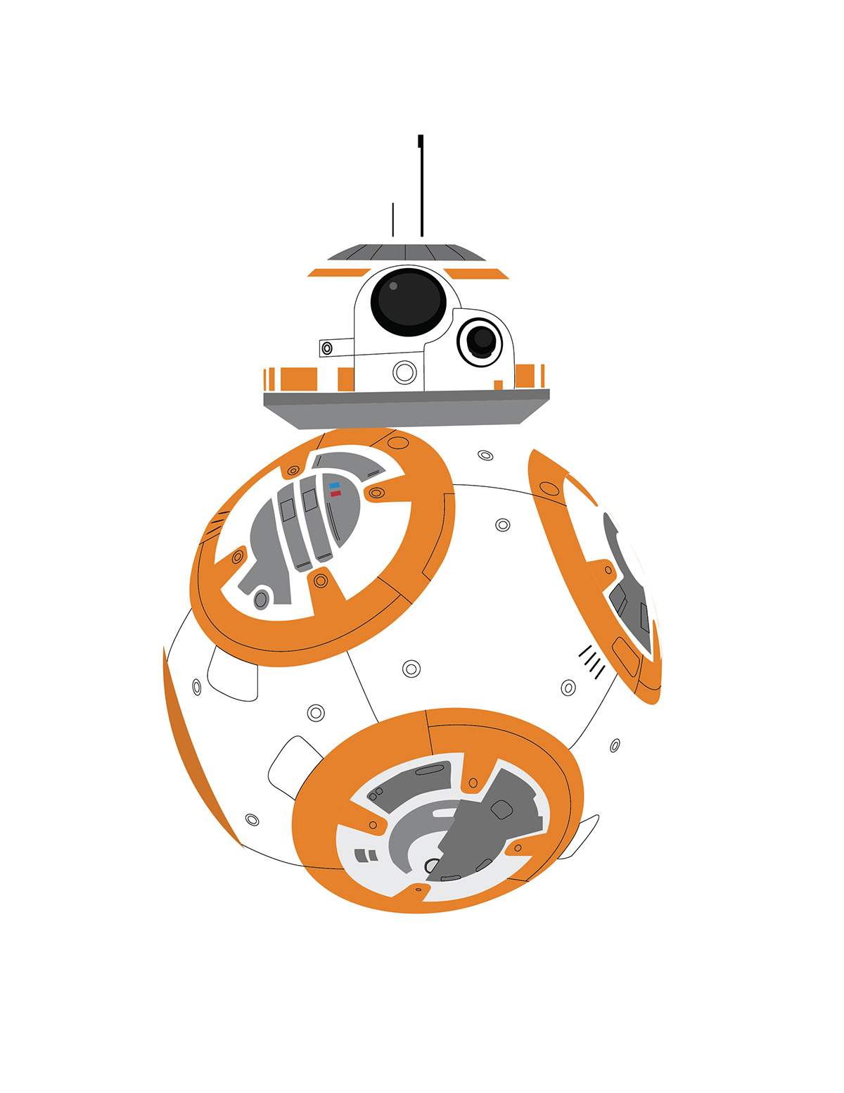 1200x1553 Collection Of Bb8 Clipart High Quality, Free Cliparts
