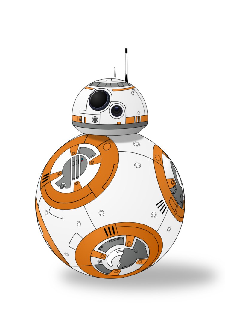 752x1063 Lux Brush Vector Art Bb8 From The Force Awakens By Alixnight On