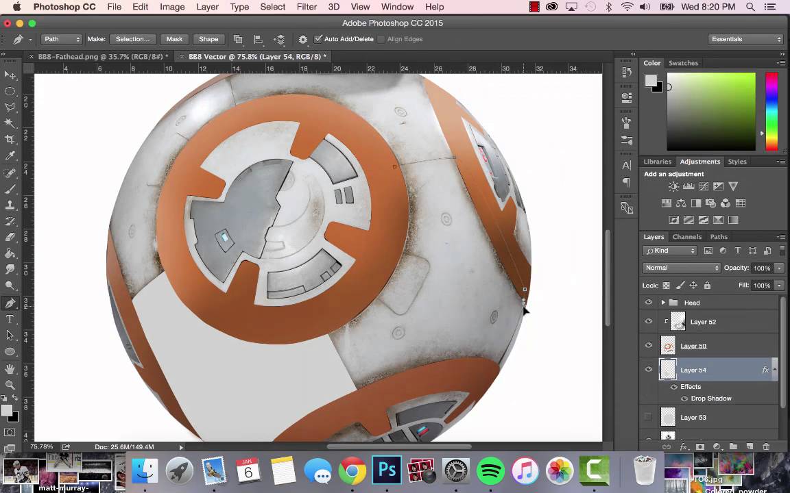 1152x720 Vector Illustration Bb8