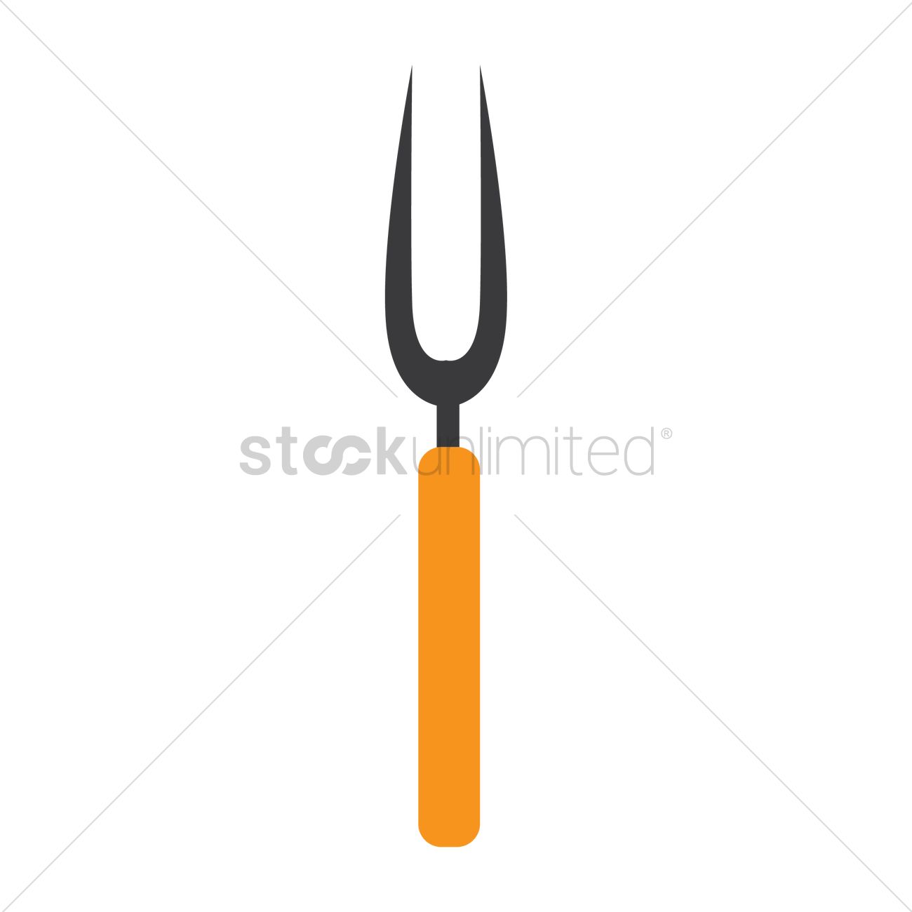 1300x1300 Barbecue Fork Vector Image