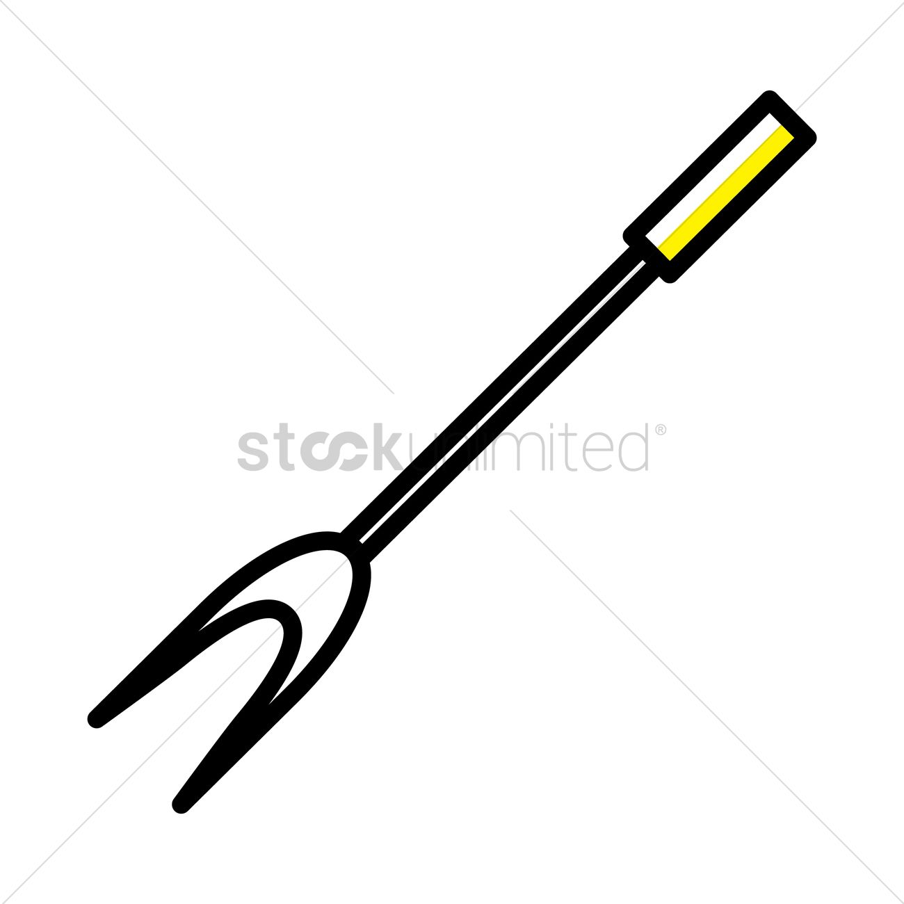 1300x1300 Barbecue Fork Vector Image