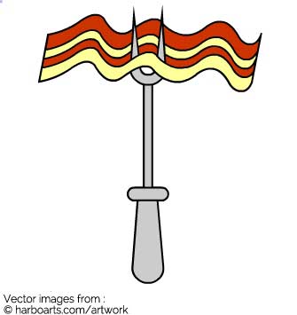335x355 Download Bacon On Bbq Fork