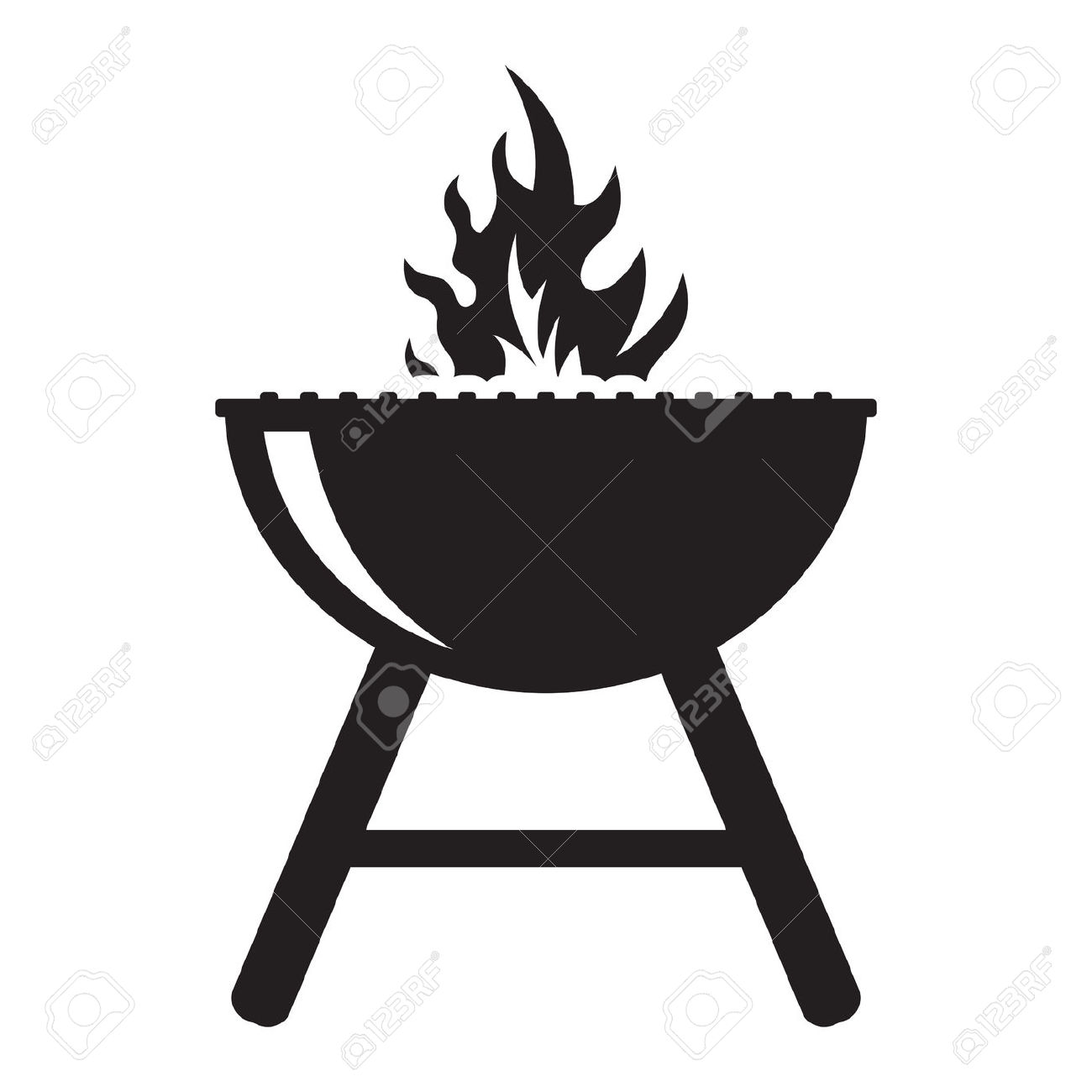 1300x1300 Vector Bbq Grill Clipart Free Clipart
