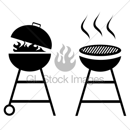 500x500 Vector Bbq Grill Gl Stock Images