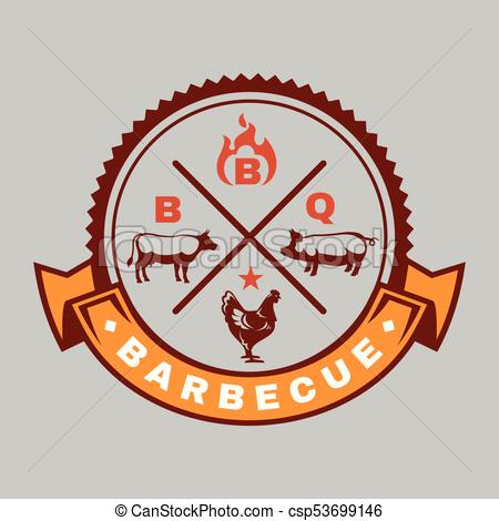 450x470 Bbq Logo Barbecue Vector Image.