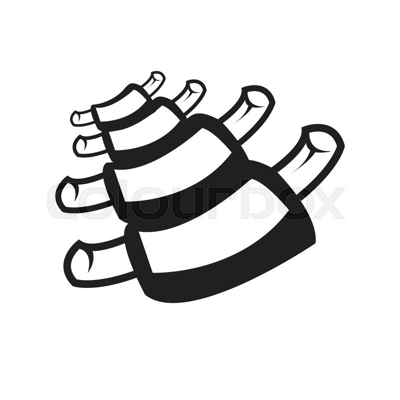 800x800 Delicious Bbq Baby Back Ribs Stock Vector Colourbox