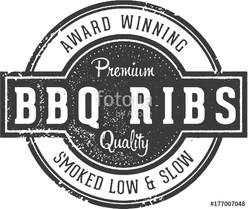 500x421 Vintage Bbq Ribs Restaurant Sign Stock Image And Royalty Free