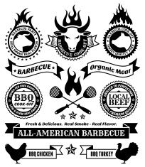 204x235 Summer Barbecue Royalty Free Vector Icon Set Vector Art