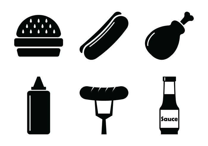 700x490 Bbq Vector Icons