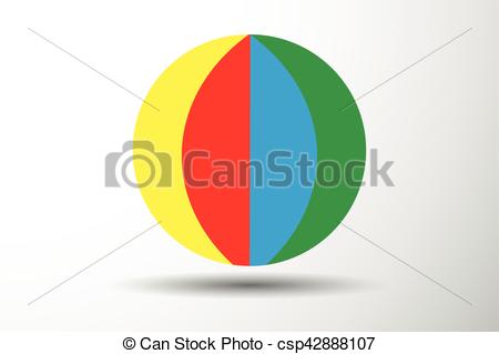 450x319 Colorful Beach Ball Vector Illustration.