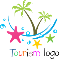 199x200 Beach Tourism Logo Vector (.ai) Free Download