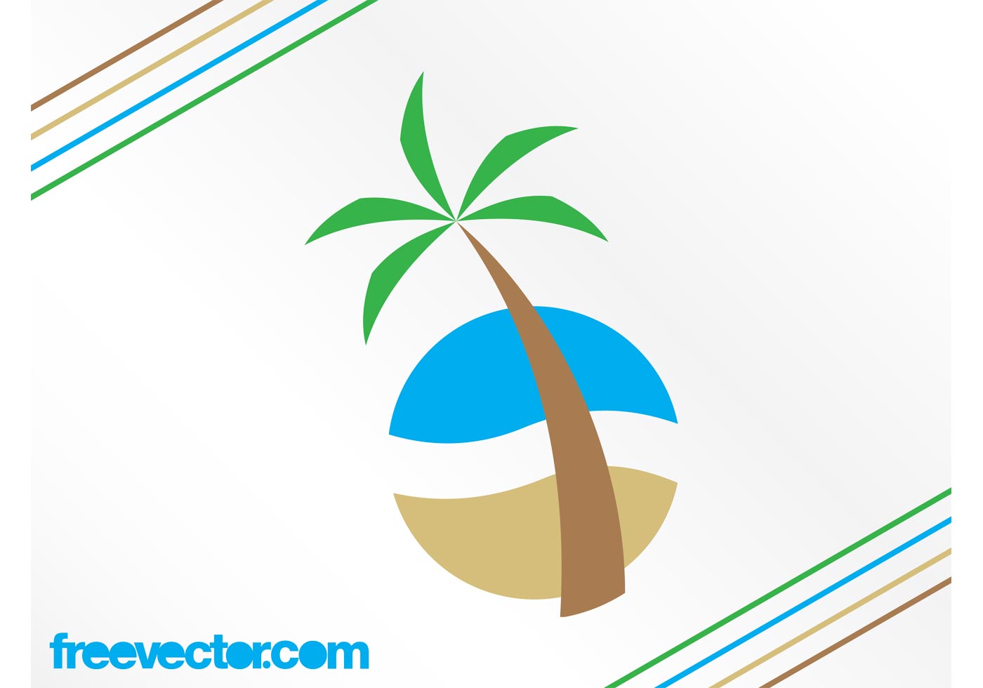 1400x980 Beach Logo Free Vector Art