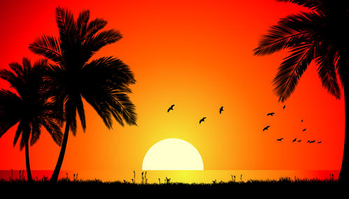 500x286 Sunset Free Vector Download (284 Free Vector) For Commercial Use