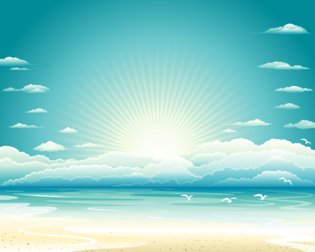 455x364 Free Free Vector Beach Scene Clipart And Vector Graphics