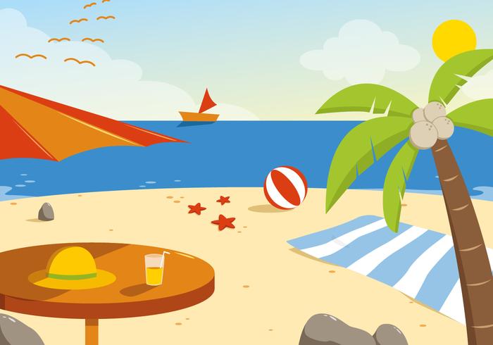700x490 Beach Free Vector Art