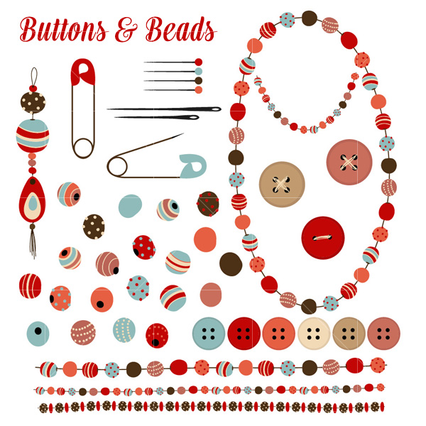 600x600 Buttons Amp Beads